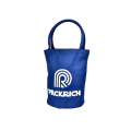 wholesale blank blue canvas round tote bag